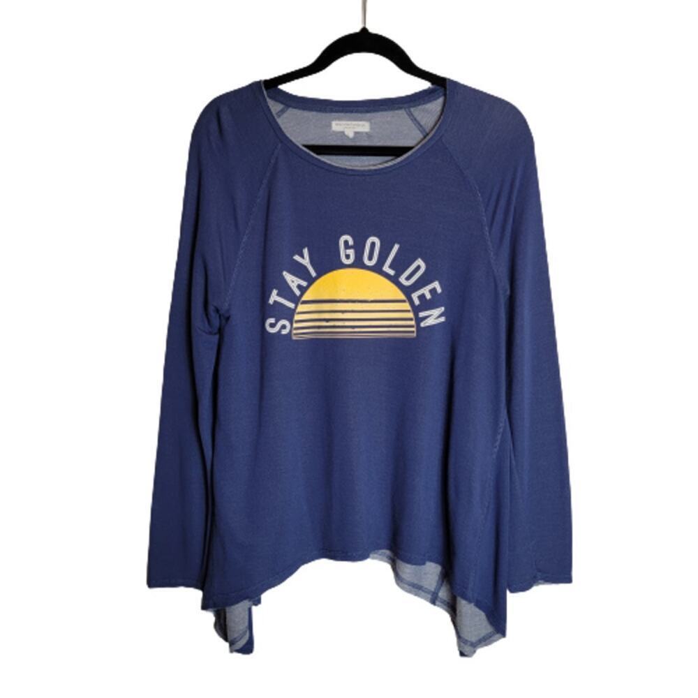Grayson Threads Sunset Sweatshirt Blue Gold Size L